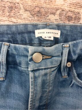 Good American Classic Light Blue Denim High-Rise Jeans